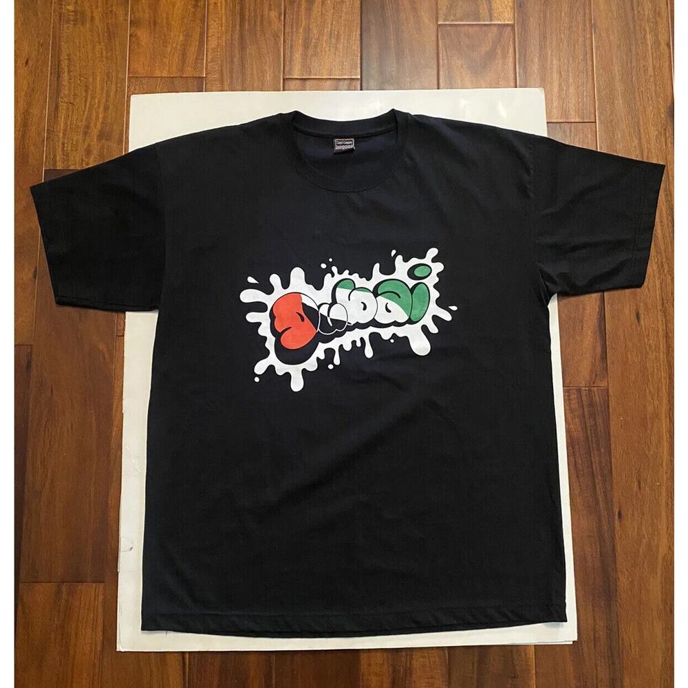 Men’s Camel Company Dubai Short Sleeve T-Shirt Size XL Black